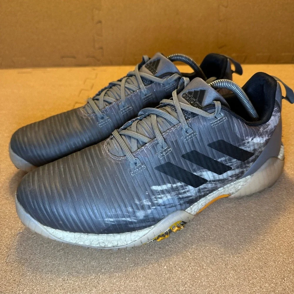 Adidas Golf Shoes Men 11 Grey Spikeless Boost GW5995 Athletic Sneakers Low Top